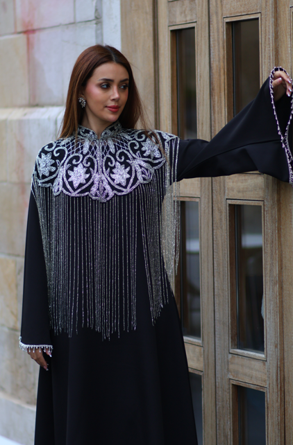 Silver GOLD Cape Abaya