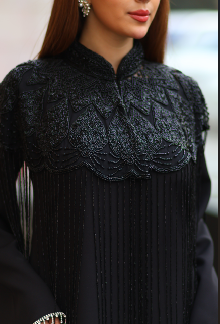 Black Cape Abaya